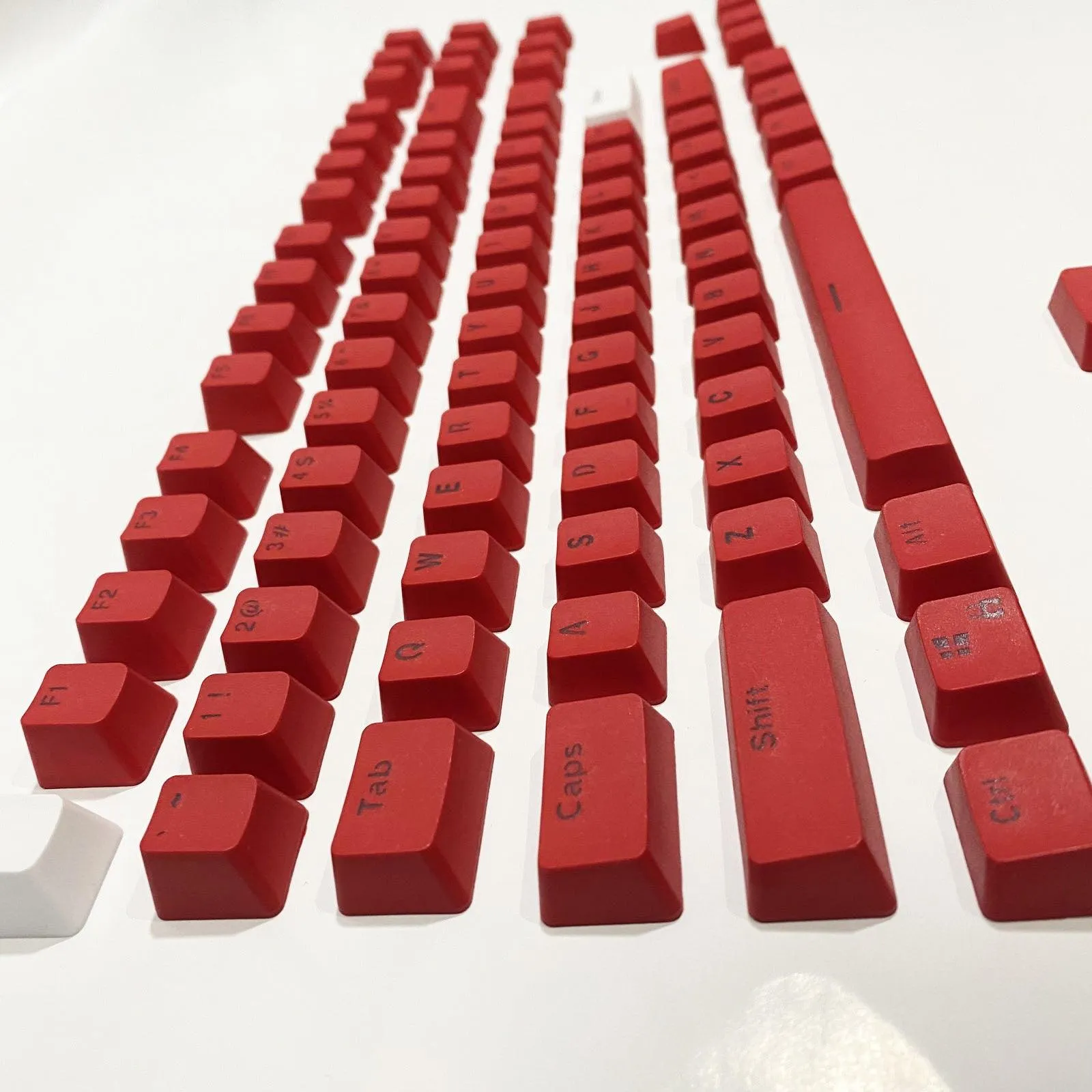 104 Doubleshot OEM PBT Keycaps (Jujube Red) (PBT2-48)