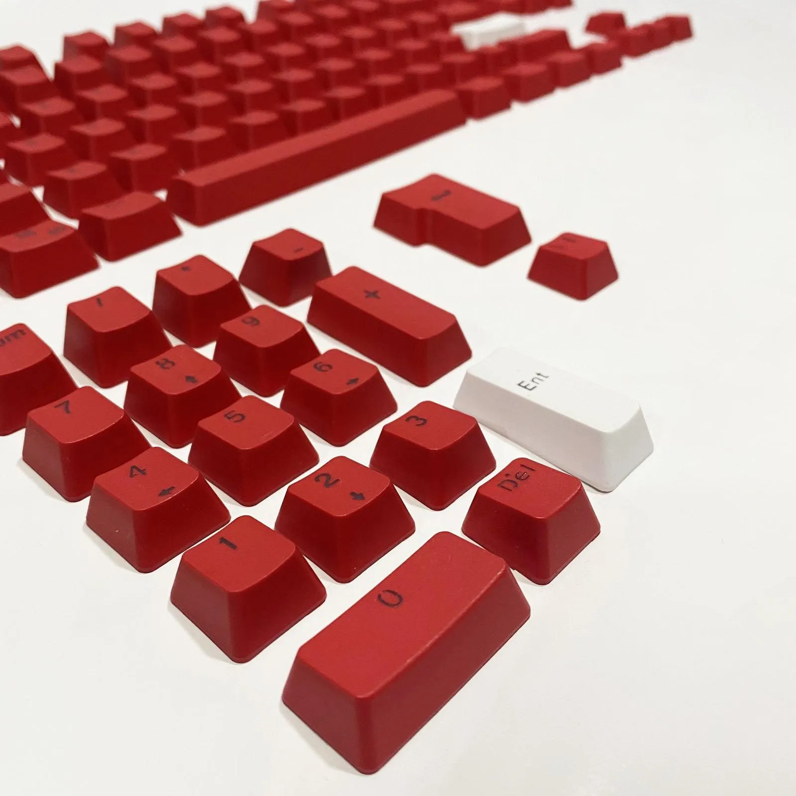 104 Doubleshot OEM PBT Keycaps (Jujube Red) (PBT2-48)