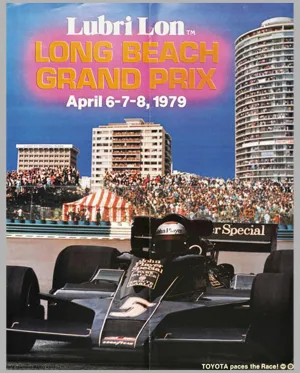 1979 Long Beach Grand Prix original event poster