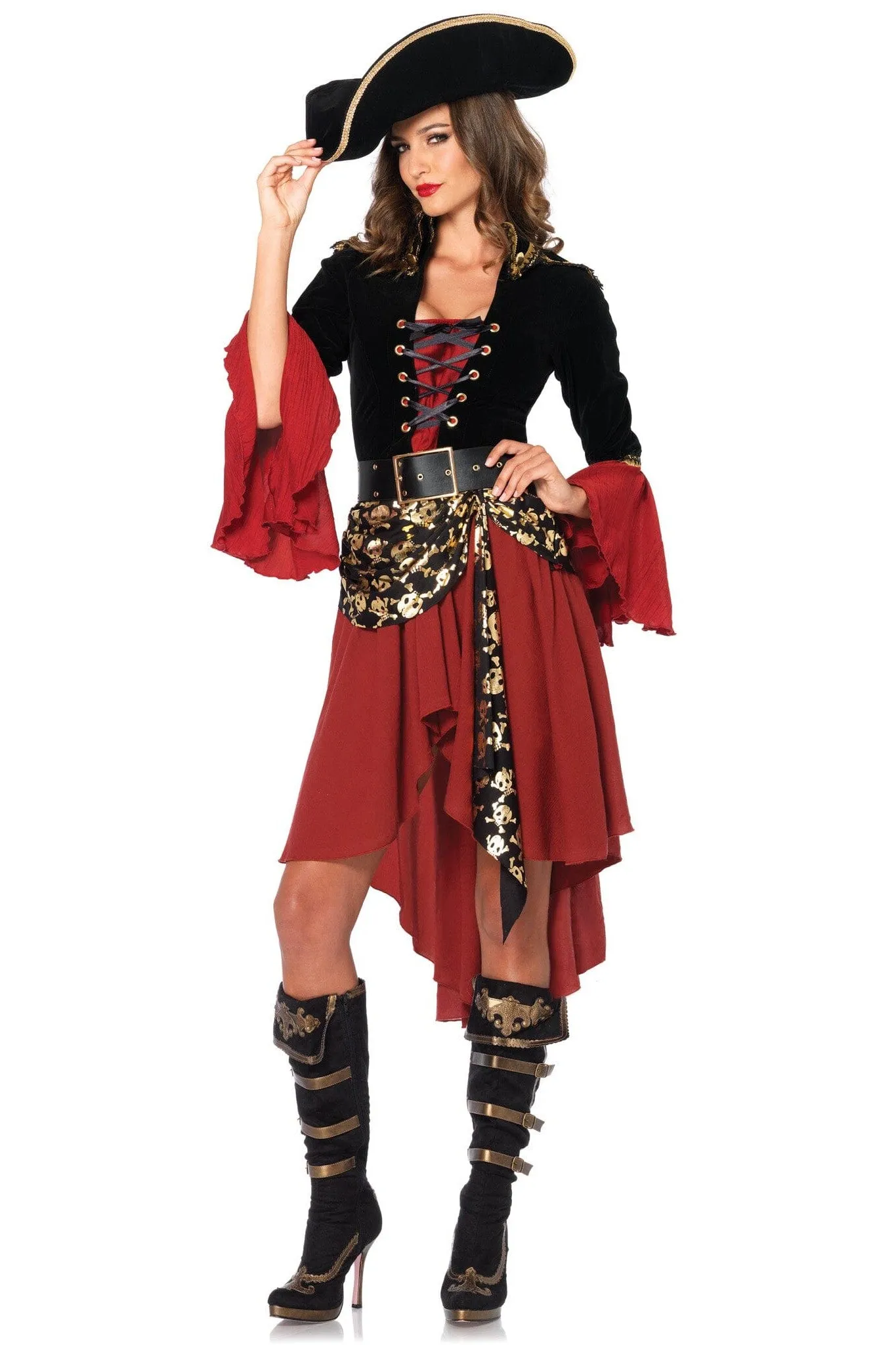 2 Piece Cruel Seas Captain Costume