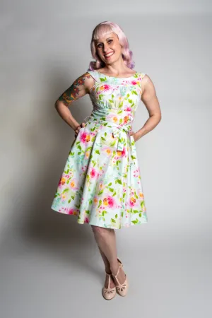 Amanda Dress -Watercolor Floral