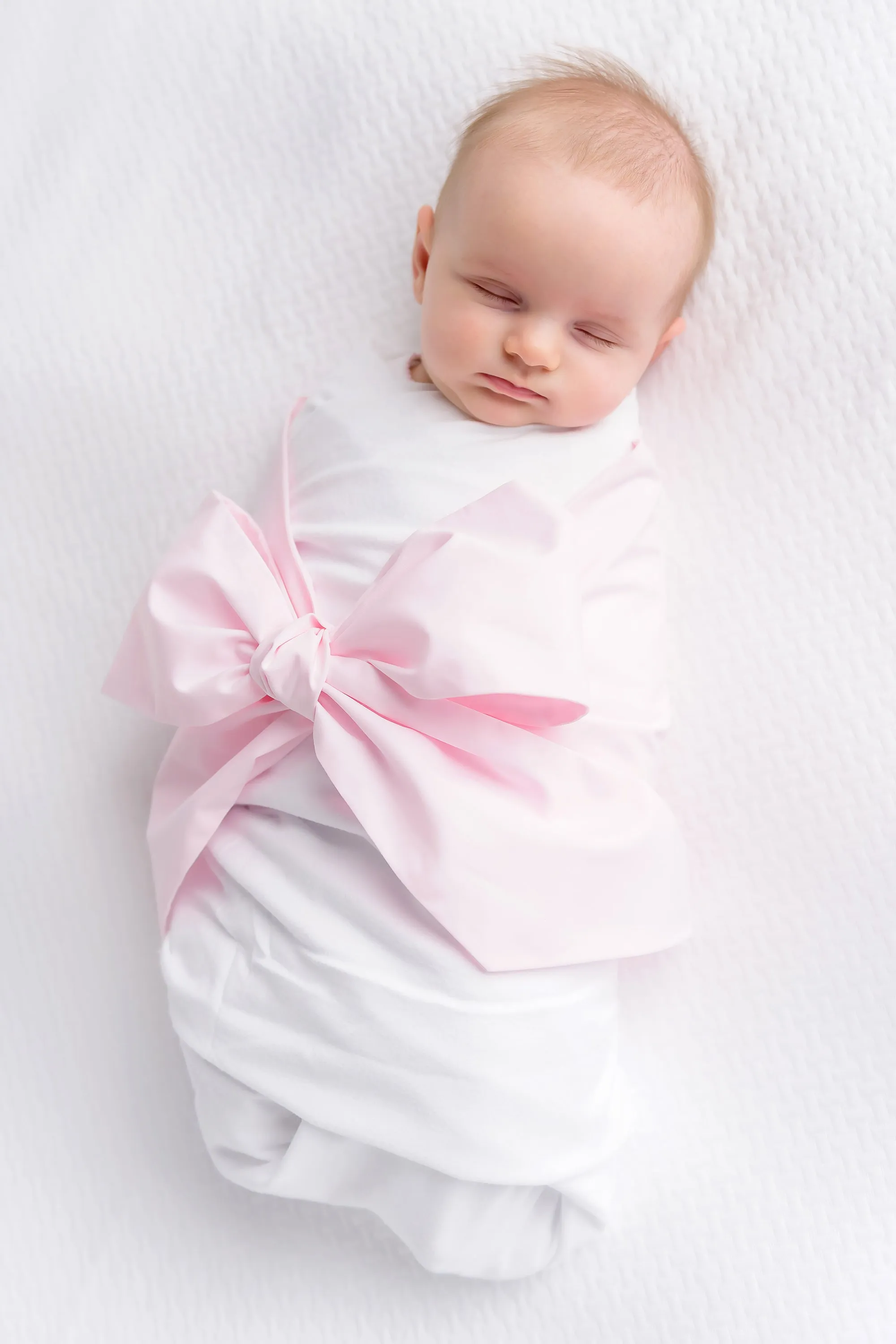 Bow Swaddle ® - Palm Beach Pink