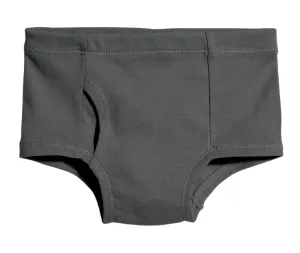 Boys Organic Cotton Brief | Charcoal