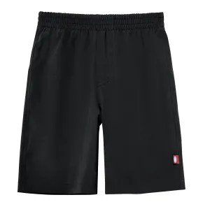 Boys UPF 50  Soft Stretch Below the Knee Swim Board Shorts | Black