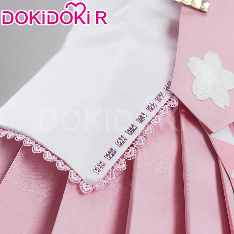 DokiDoki-R VSINGER Cosplay Sakura Official Suit Costume Pink Dress