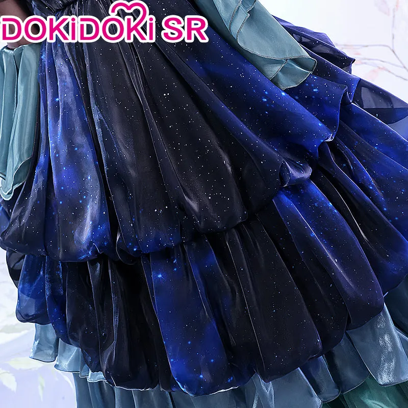 DokiDoki-SR Game Identity Ⅴ Cosplay Bloody Queen Cosplay Costume/Shoes/Wig Mary Night Tide Blue Dress idv