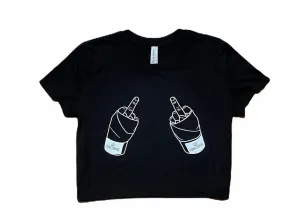 FIGHT CARTEL "F*CK YOU" CROP TOP - BLACK