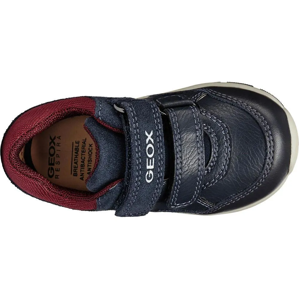 Geox B Shaax Navy Leather