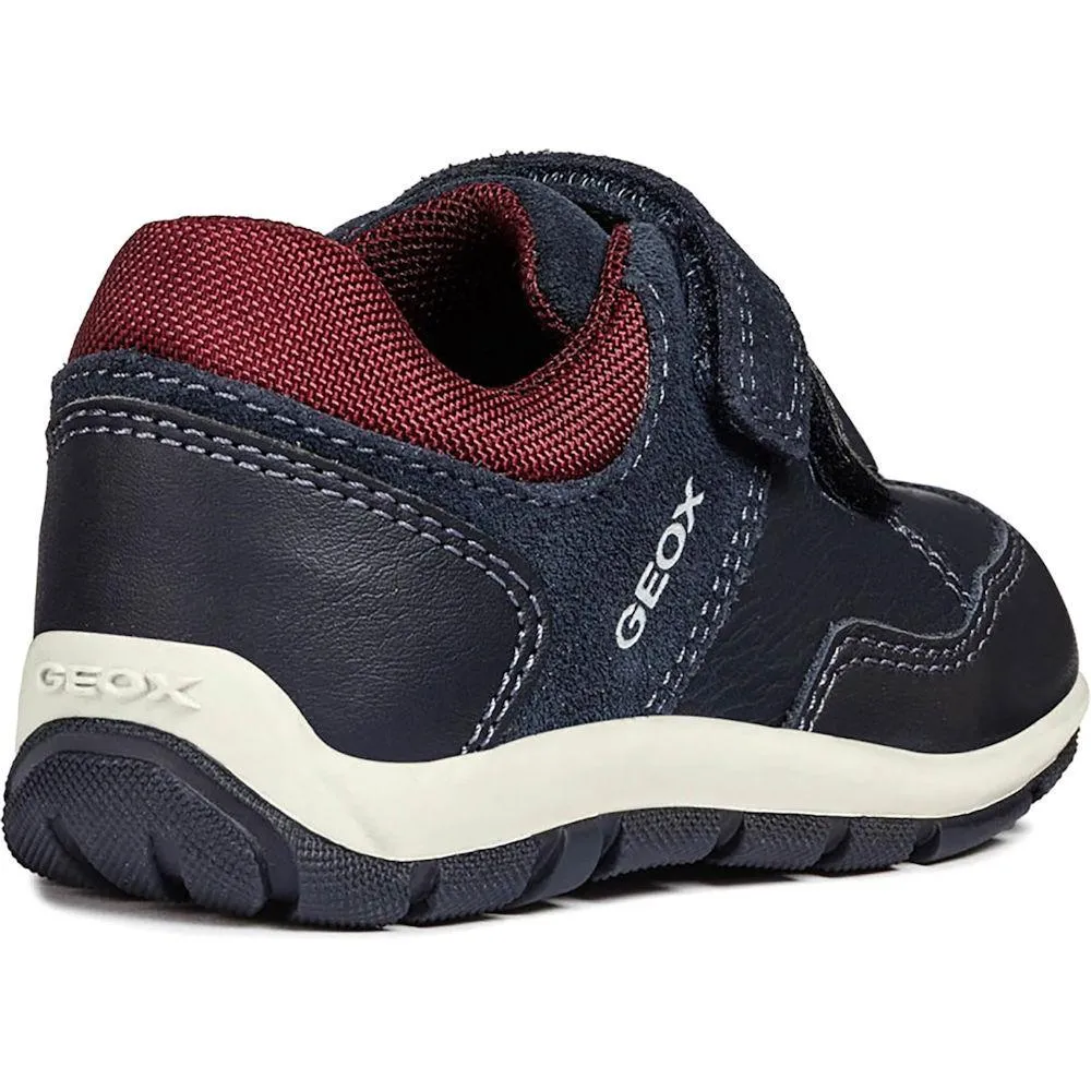 Geox B Shaax Navy Leather