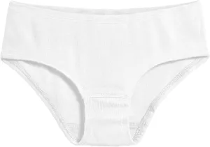 Girls Organic Briefs Seconds | Damage White