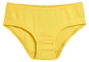 Girls Organic Cotton Brief | Yellow