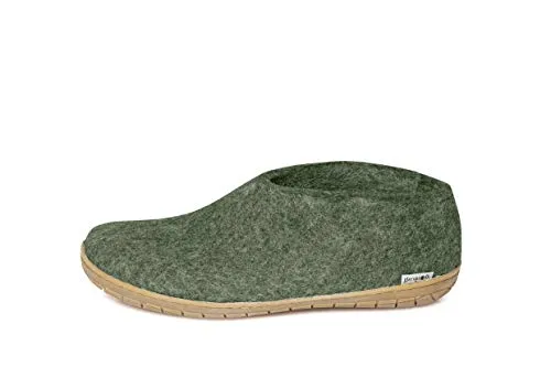 Glerups Wool Shoe Rubber Outsole Forest/Honey Rubber 38 (US Women's 7.5-8) Medium