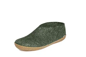 Glerups Wool Shoe Rubber Outsole Forest/Honey Rubber 38 (US Women's 7.5-8) Medium