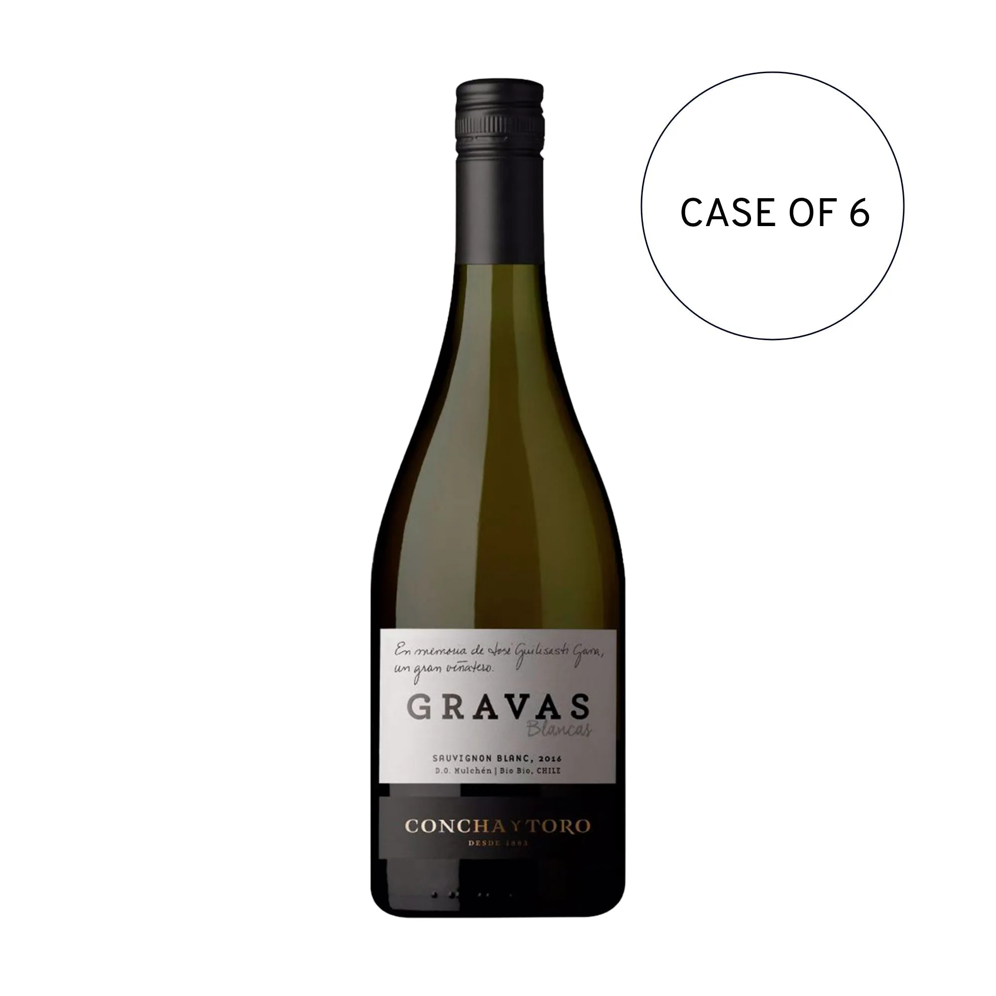 Gravas Del Bio Bio Sauvignon Blanc 2019 - (Case of 6 x 750ml)