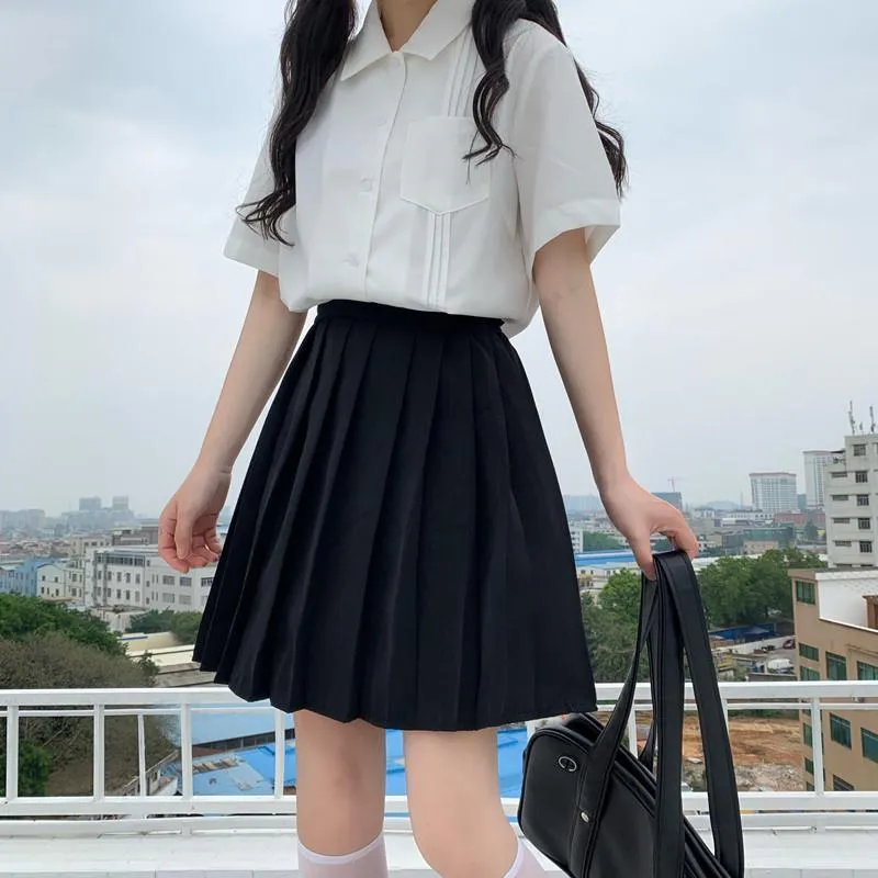 Harajuku High-waist Pleat Skirt