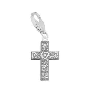 Heart Cross Charm