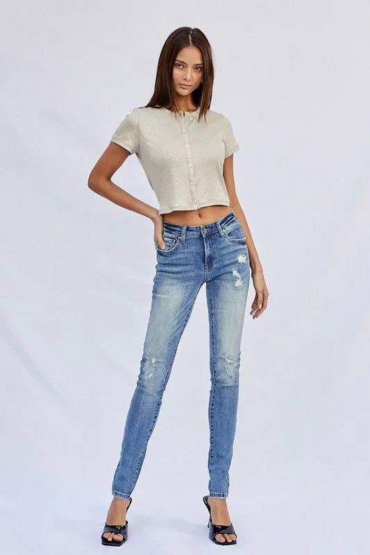 Insane Gene Mid Rise Full Skinny Jeans