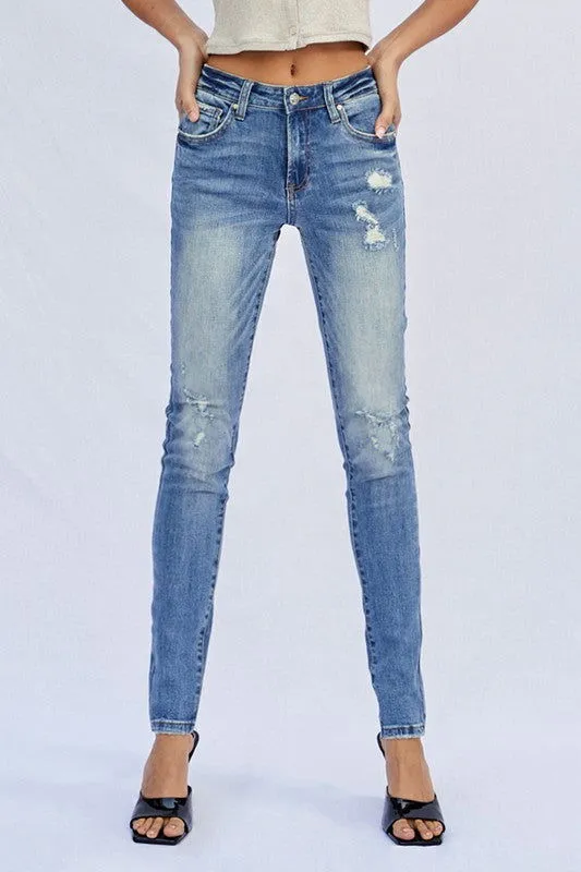 Insane Gene Mid Rise Full Skinny Jeans