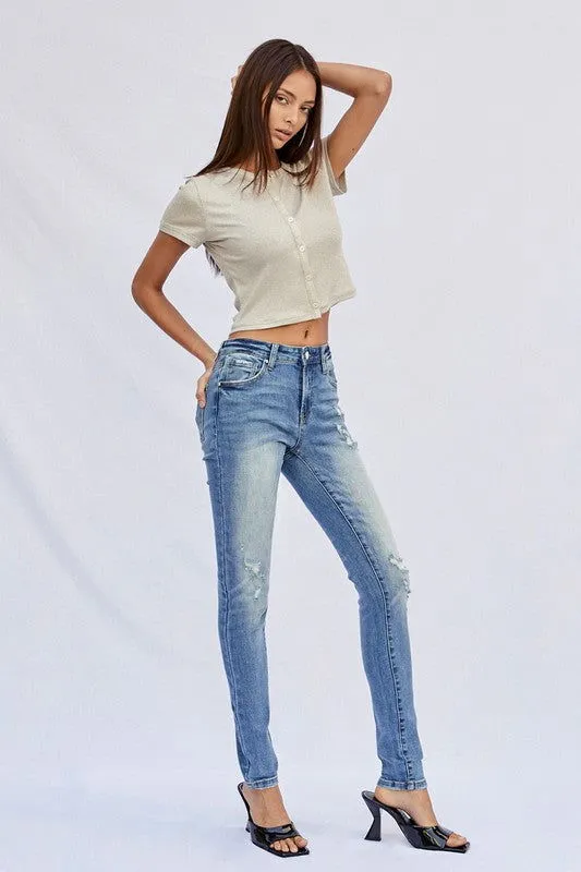 Insane Gene Mid Rise Full Skinny Jeans