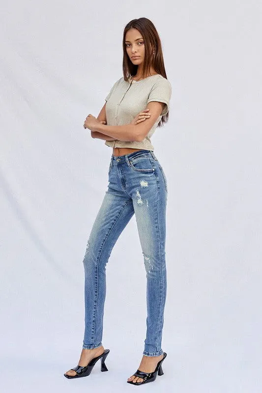 Insane Gene Mid Rise Full Skinny Jeans