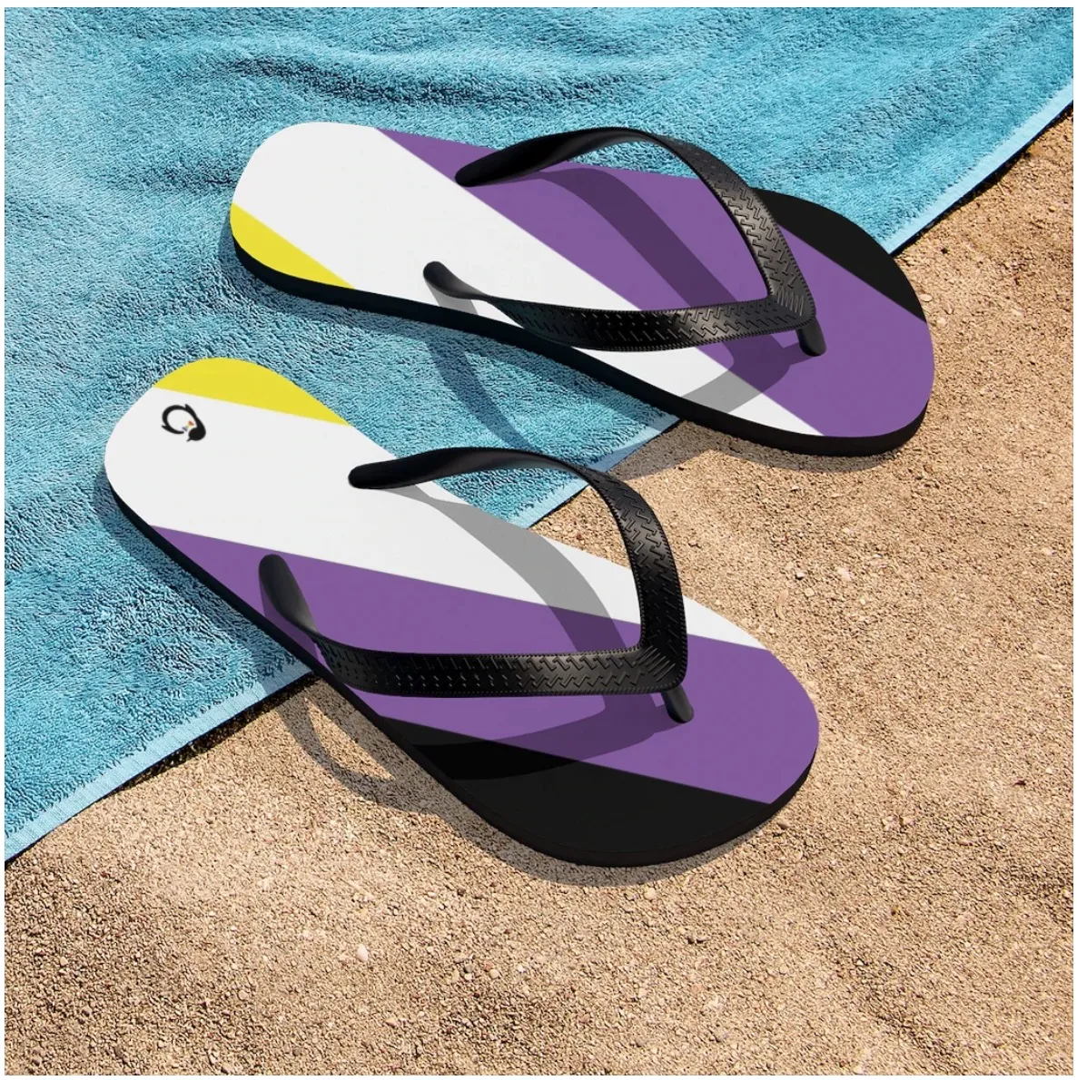 LGBTQ  Pride Flip-Flops