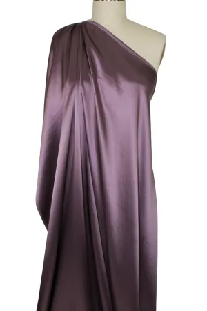 NY Designer Silk Charmeuse - Soft Plum