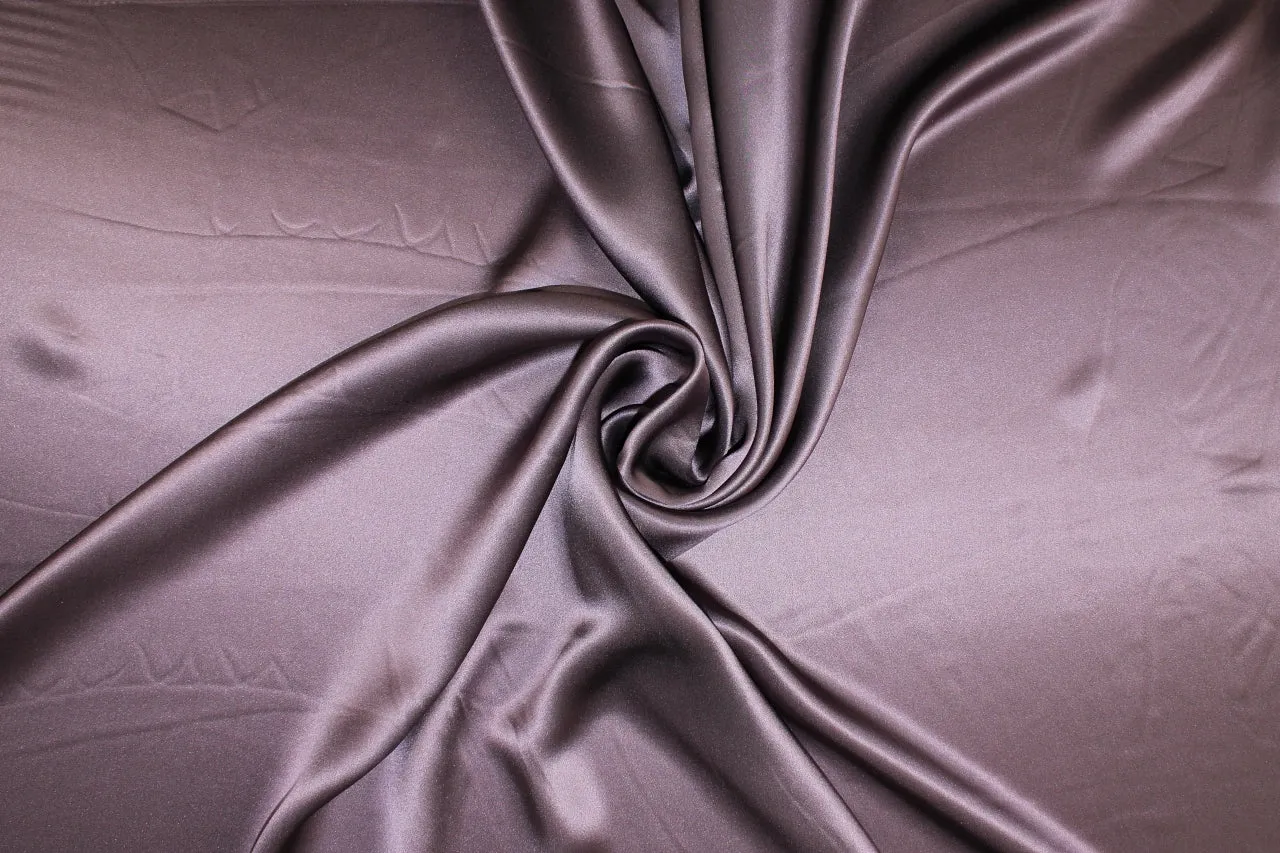 NY Designer Silk Charmeuse - Soft Plum