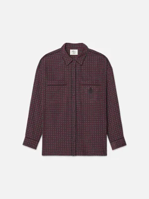 Ritz Women's Pajama Shirt -- Bordeaux Multi