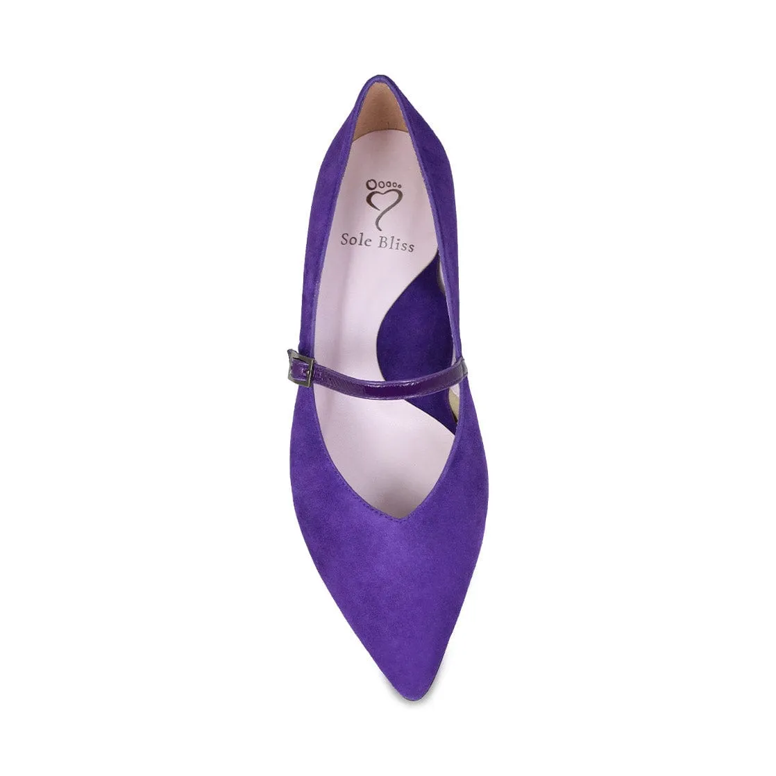 Savannah: Purple Suede & Patent