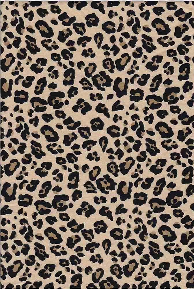 SUPER SOFT POLYESTER SPANDEX DBP / DTY BRUSHED LEOPARD [NFA190845B-009]