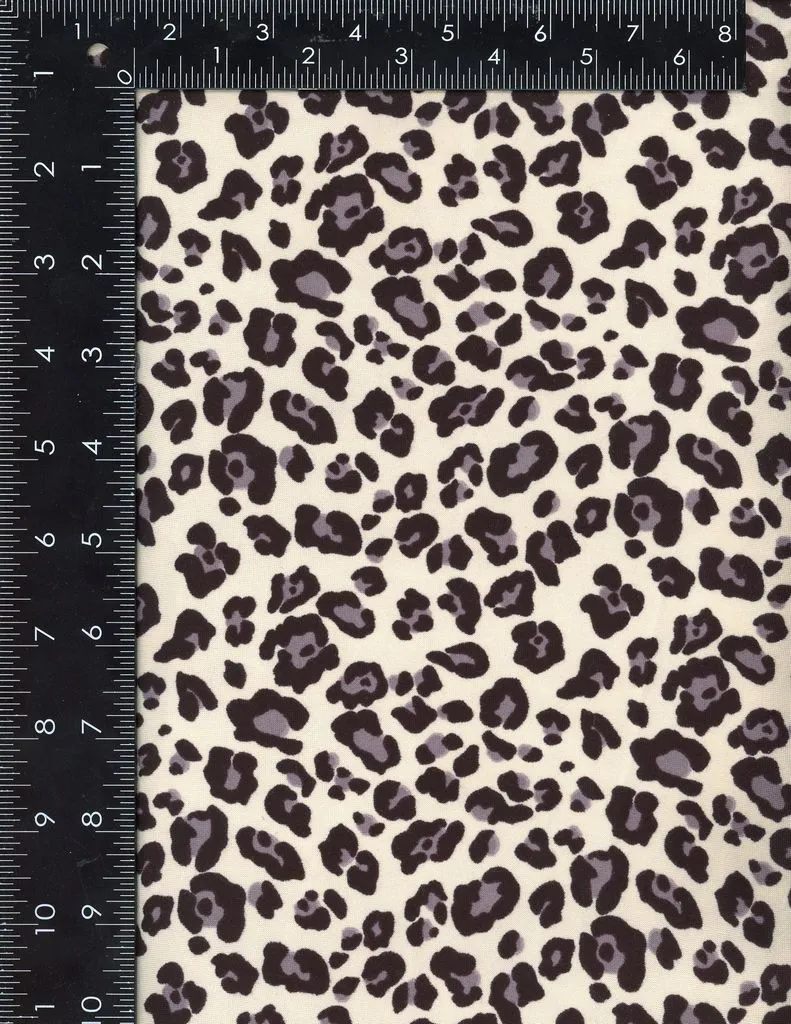 SUPER SOFT POLYESTER SPANDEX DBP / DTY BRUSHED LEOPARD [NFA190845B-009]