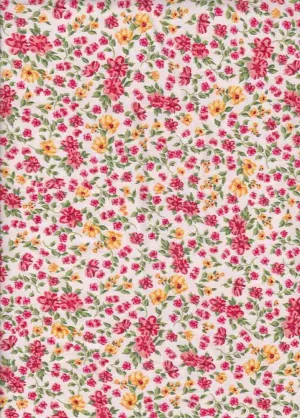 SUPER SOFT POLYESTER SPANDEX DBP / DTY BRUSHED SMALL DITSY FLORAL [NFF201102-009]