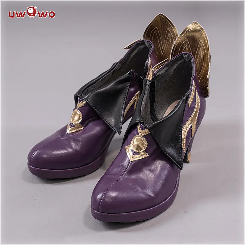 Uwowo Game Genshin Impact Keqing Yuheng Liyue Qixing Cosplay Costume Shoes