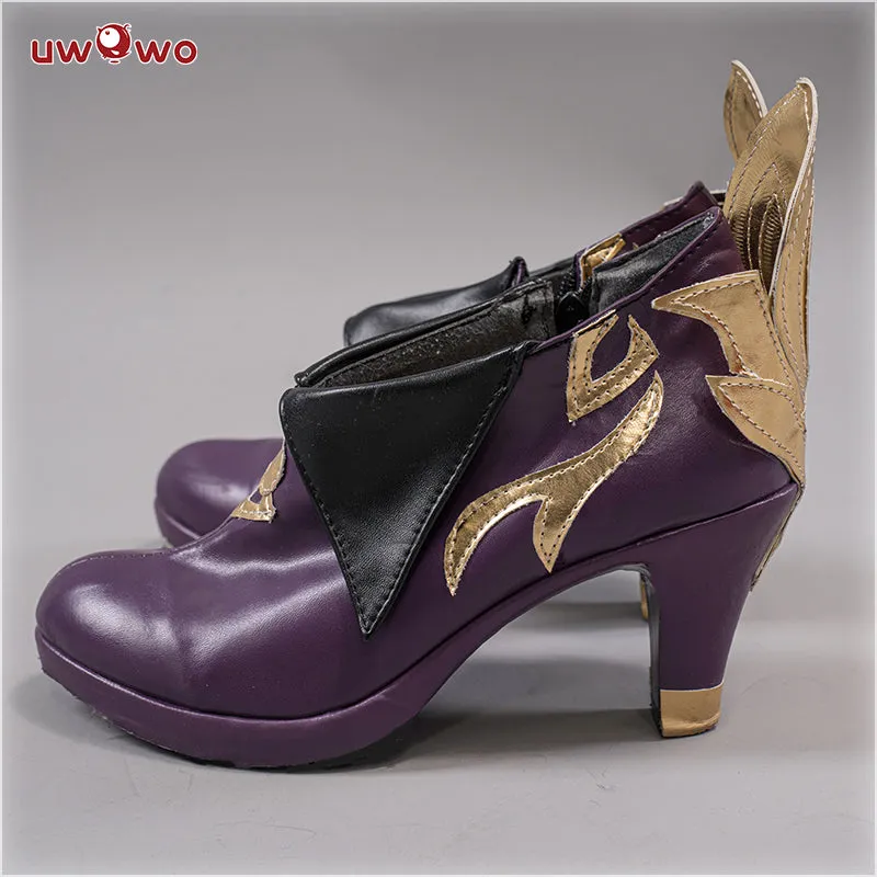 Uwowo Game Genshin Impact Keqing Yuheng Liyue Qixing Cosplay Costume Shoes