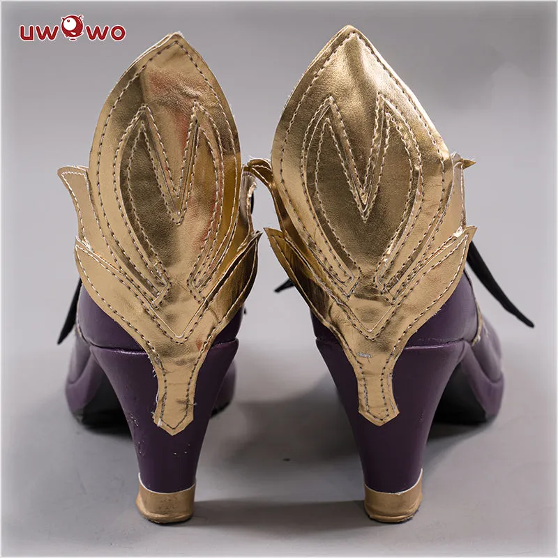 Uwowo Game Genshin Impact Keqing Yuheng Liyue Qixing Cosplay Costume Shoes