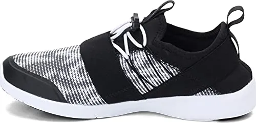 Vionic Women's Sky Alaina Slip-on Active Sneaker- Supportive Walking Shoes That Include Three-Zone Comfort with Orthotic Insole Arch Support, Sneakers for Women Black and White 8.5 Medium US