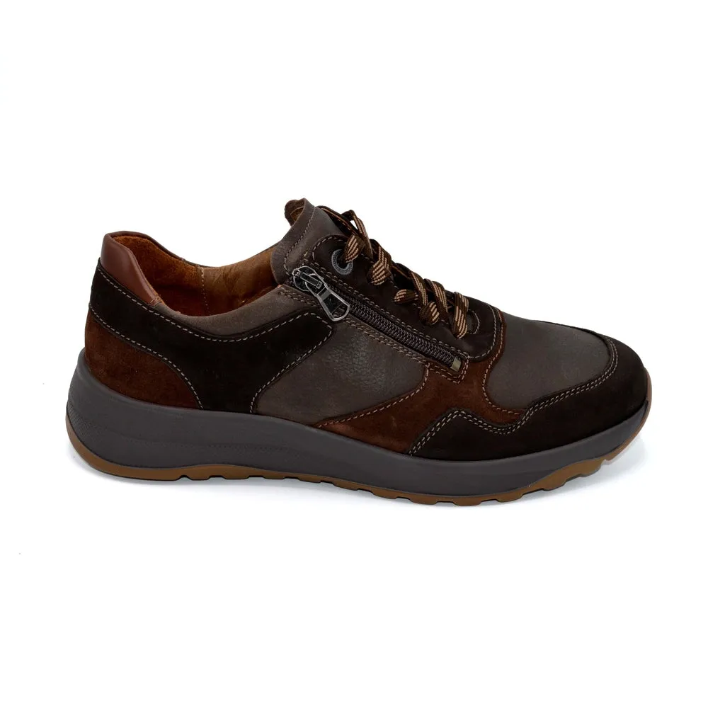 Waldlaufer John - Mens Extra Wide Sporty Lace Up - 4E Fitting - Brown