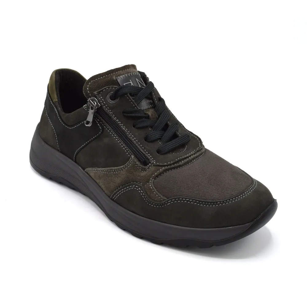 Waldlaufer John - Mens Extra Wide Sporty Lace Up - 4E Fitting - Grey