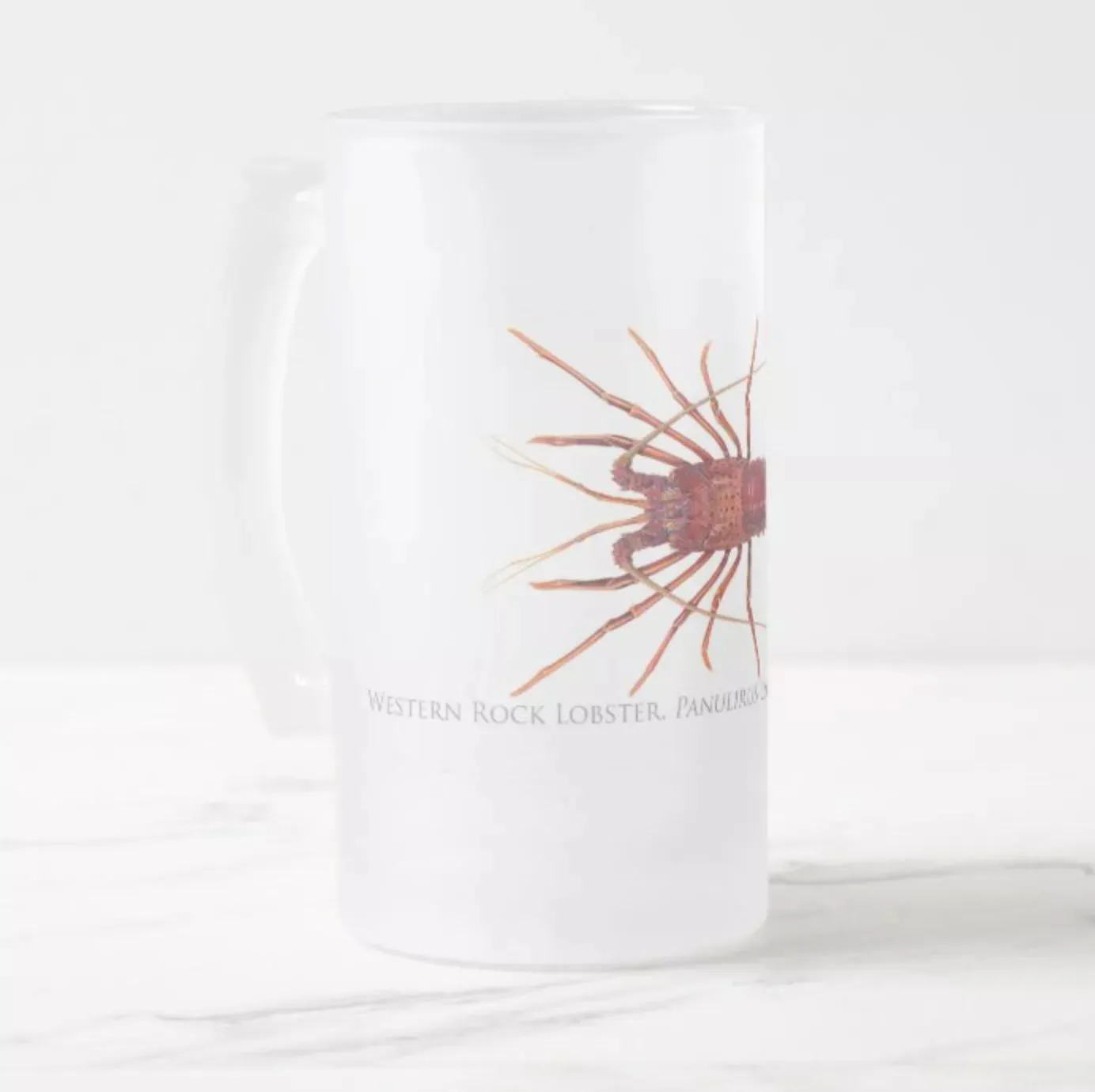 Western Rock Lobster - Frosted Glass Stein