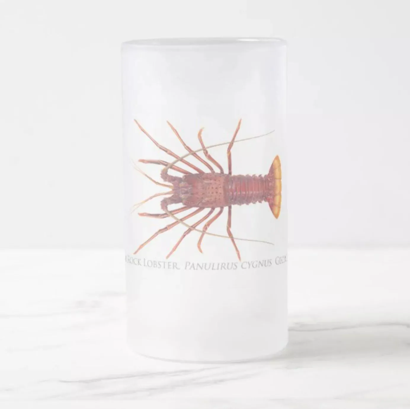 Western Rock Lobster - Frosted Glass Stein