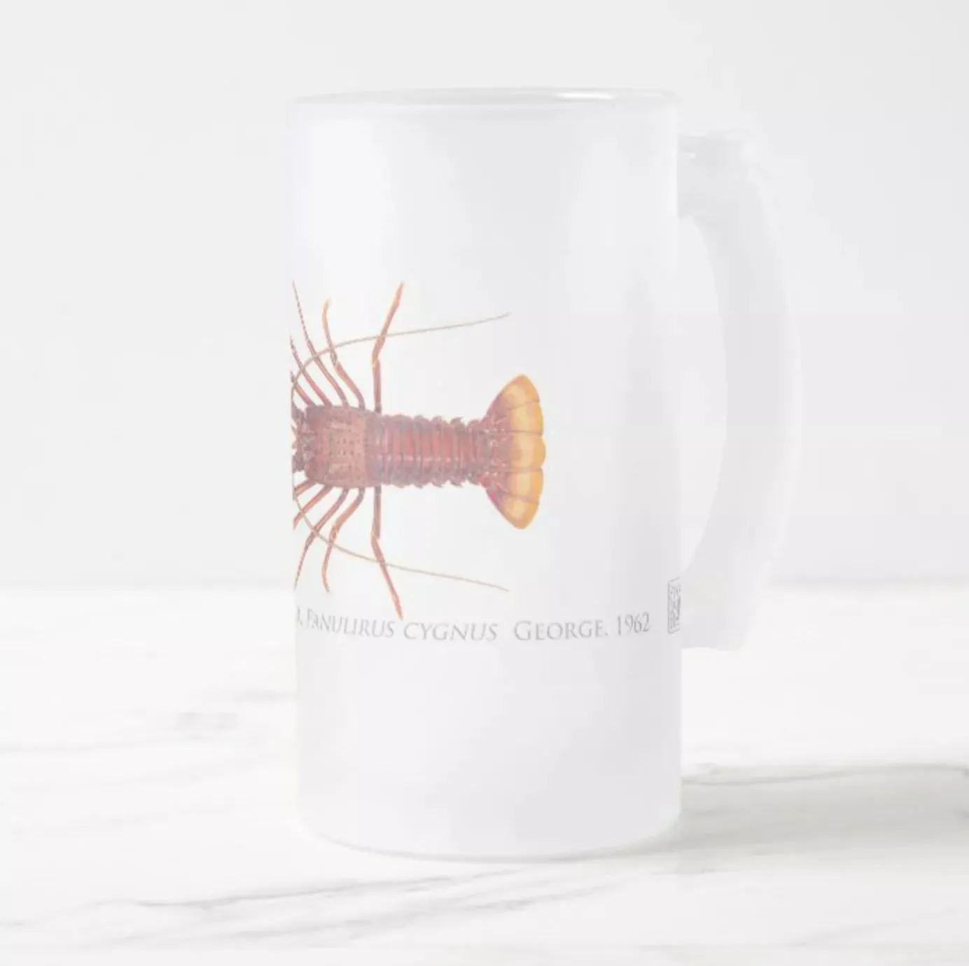 Western Rock Lobster - Frosted Glass Stein