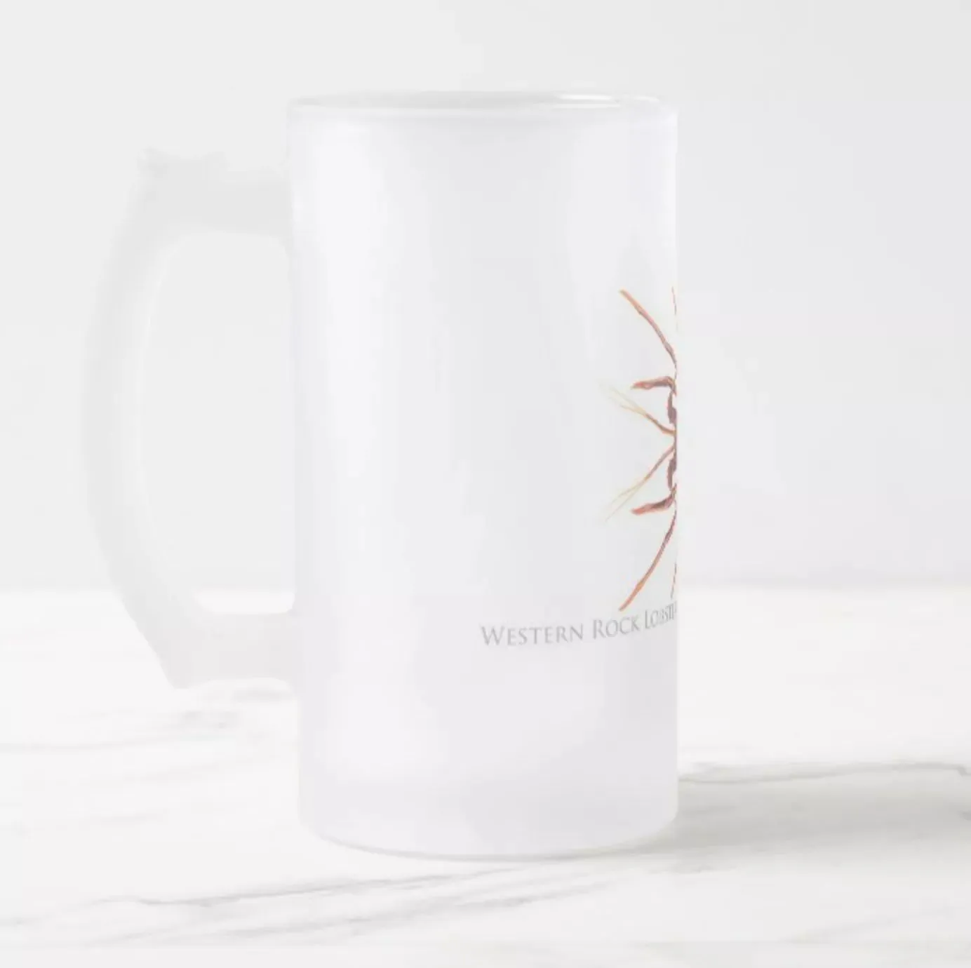 Western Rock Lobster - Frosted Glass Stein