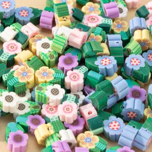 Wholesale 100pcs/pack Flower Soft Pottery Beads